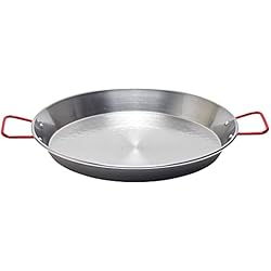 Paellera Se Oxida Garcima - LA IDEAL - Paellera valenciana para 6 personas, 34 cm, Gris