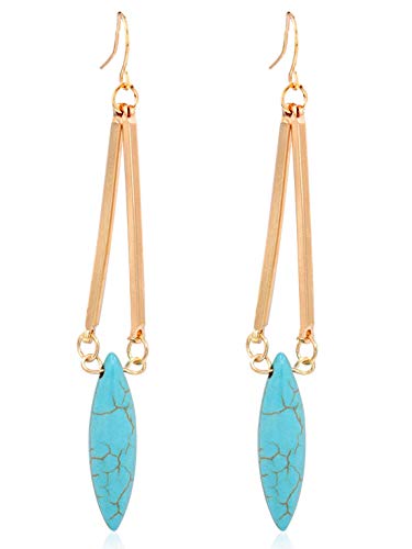 Zealmer Women Waterdrop Dangle Earrings