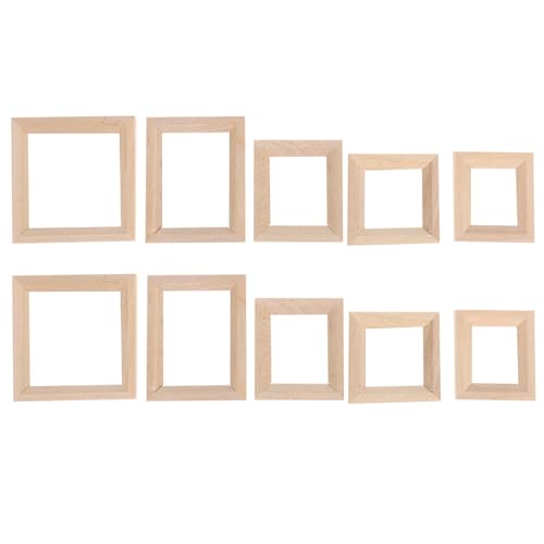 Cadres photo miniatures en bois précieux souvenirs pour maison de poupée DIY
