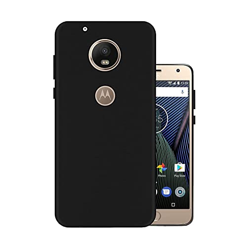 Image of Mobile Back Cover Case for Motorola Moto G5S, Xt1793, Xt1794, Xt1792 (Silicone Case|CameraProtection|Black SC1510)