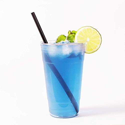 DuraHome Black Plastic Straws Individually Wrapped 1000 Pack - 8 inch Drinking Straw, BPA Free - Restaurant Style Disposable Straws, Bulk Set - Thumbnail 2