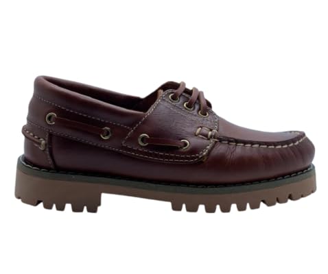 Benavente Nauticos DE Piel Cordones Camel NIÑO