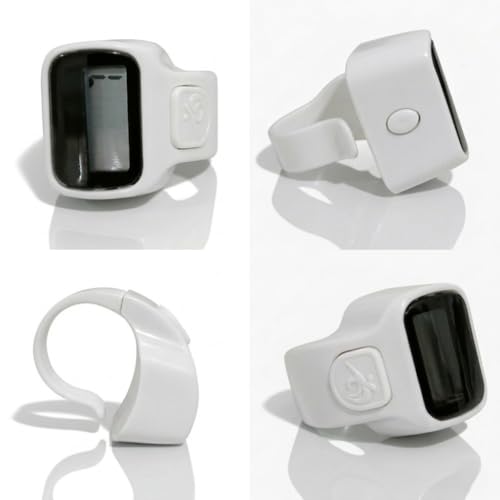 Image of Digital Finger Ring Counter, LCD Display, LED Back Light in Display, up to 99999 (Pack of 1- Any Random Colour Will Be Sent As Per Availability) (White)