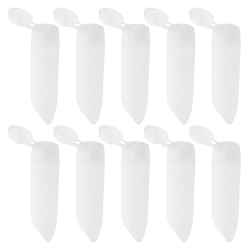 Beaupretty 10 St Små Resesqueeze-flaskor i Mjuk Plast Återanvändbara Påfyllningsbara Kosmetikbehållare för Flytande Lotion Kräm och Tandkräm Lämpliga för Smink och Hygienartiklar
