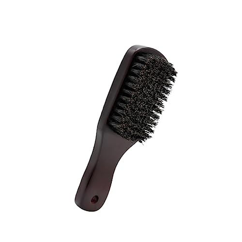 OSOLADY Natural Bristle Beard Brush Mens Beard Comb Mustache Brush Portable Beard Care Tool