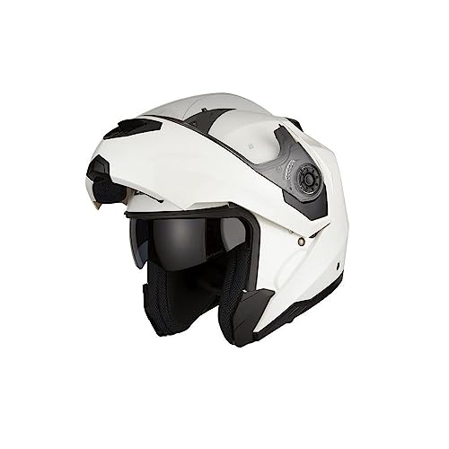 Casque modulable EOLE SUBTLE pour moto et scooter avec visière pare-soleil intégrée