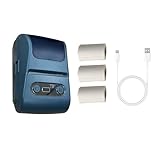 Imprimante d'étiquette thermique miniature portable professionnelle avec connectivité compatible sans fil prend en les largeurs de 12 à 57 mm pour les étiquettes de nourriture et l'organisation des petites entreprises, avec une impression thermique à 26 mm / s pour un résultat net