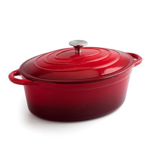 Bidasoa FIERRO - Cocotte Hierro Fundido Rojo 30cm - 4,3L (7664010)