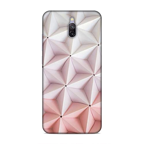 Image of Printed Mobile Back Hard Case Cover for Xiaomi Redmi 8A Dual | Pink Stars, Multi Stars Black dot -2180