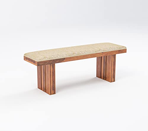 Image of Sheesham Wooden Dining Table 6 Seater Dining Set for Home & Restraunts | Solid Wooden Dining Table with 6 Chairs | Solid Wood Six Seater Dining Set (P+ Honey Finish)