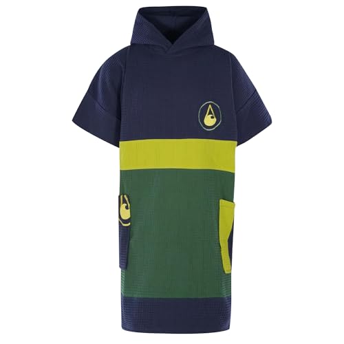 WAVE HAWAII Poncho de baño para Hombre y Mujer, Talla L/XL, 170-200 cm, 100% algodón, Poncho de Surf para Adultos, Toalla de Viaje con Alta absorción de Agua, Ayuda a la Playa para Adultos, Pampatar