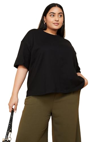 Image of Max Plus Size Women Solid T-Shirt