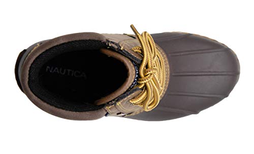 Nautica Kids Channing Youth Waterproof Insulated Duck Boot Winter Shoe-Brown Size-1 thumb #4