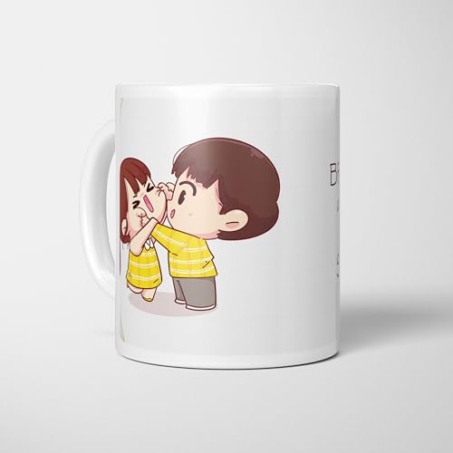 Image of Raksha Bandhan Gifts Printed Mug with Keychain Best Rakhi Combo Gift Set for Brother Rakshabandhan Return Gifts for Sister White 350ml Coffee Mug(Pack of 5) Combo Set(RMCKRCG908)