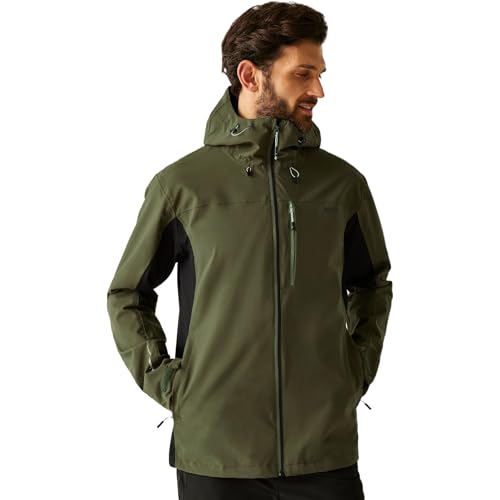Regatta Mens Birchdale II Waterproof Soft Shell Jacket Breathable Walking Hiking Coat
