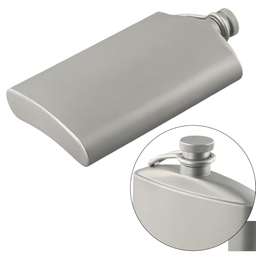 Bouteille à liqueur en acier inoxydable 260ml avec bouchon silicone étanche