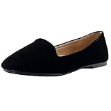 Hergestellt in den USA Forever Link Frauen Flache Schuhe Schwarz Groesse 7.5 US /38.5 EU