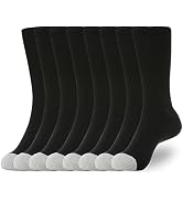 WANDER Women's Athletic Crew Socks 8 Pairs Cushion Running Socks for Women Sport Wicking Cotton S...