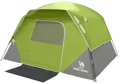 CAMEL CROWN Tents for Camping 8 Person Waterproof Quick Setup Folding Outdoor Backpacking Tents 8 People Family Hiking