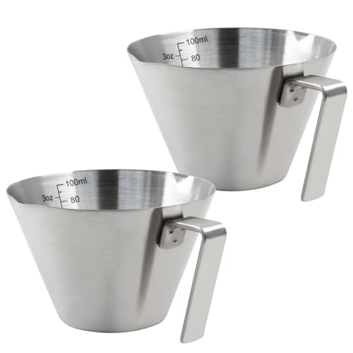 Set 2 vasos espresso acero inoxidable 100 ml miniatura 1