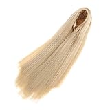 Maßstab: 1/6 T TOOYFUL Puppe Perücke Langhaar Haarteil für 1/6 Mini BJD MSD Puppe Zubehör - Licht Golden