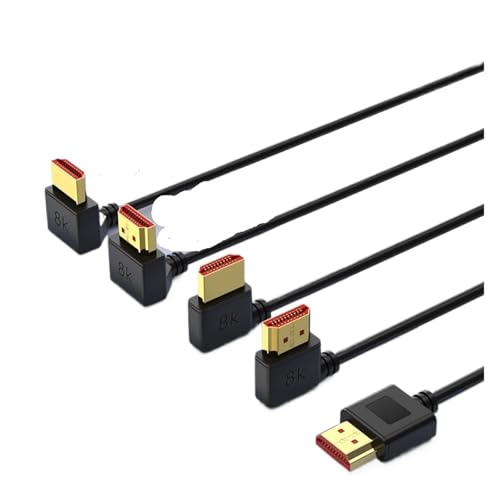 8K HDMI 2.1 R[h 48Gbps 8K@60Hz/4K@240Hz HDCP HDR 90°Ȃ - PS/5 PC Q[j^[ HDTV vWFN^[p^tLVuR[h(WHITE,1.2m)