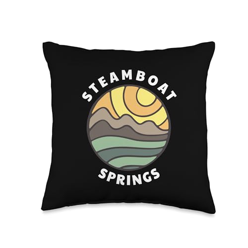 Steamboat Springs Colorado Rocky Mountains CO Souvenir Throw Pillow