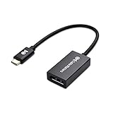 Cable Matters 8K USB C auf DisplayPort Adapter (USB C DisplayPort Adapter) DP 1.4 für 8K 60Hz - Thunderbolt 3/4 und USB4 Port kompatibel für Oculus Rift S, MacBook Pro, Dell XPS 13/15, Surface Pro 7