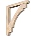 Ekena Millwork BKT0604X40X44MRC04SDF Merced Craftsman Smooth Bracket w/Offset Brace, Douglas Fir
