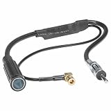 tomzz Audio 1500-082 Adattatore splitter per antenna auto DAB+ FM AM con presa SMB + spina DIN a connettore DIN, compatibile con Alpine, Blaupunkt, Clarion, Pioneer, Kenwood, Sony, JVC, Panasonic