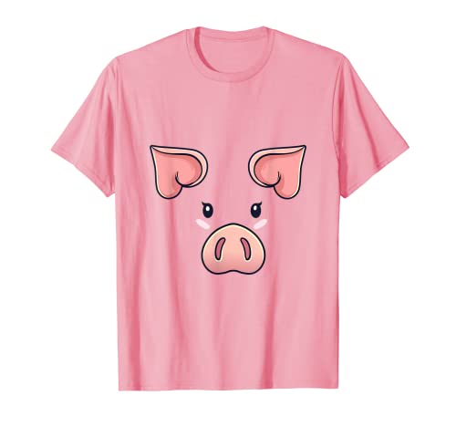 Costume de visage de cochon pour Halloween T-Shirt Cover