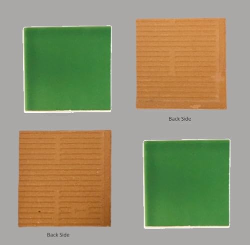 Image of Green Color Ceramic Wall Tile - 8 x 8 cm