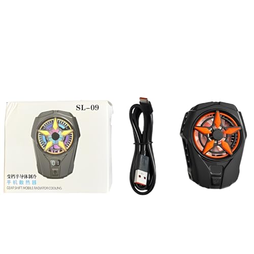Image of BKN SL-09 Fast Ultra Cooling Mobile AC Fan Magnetic Radiator | Mobile Cooler USB Powered Fan Cooling Radiator Game Cooler -3 degree for Mobile Phone Gaming, Live Streaming