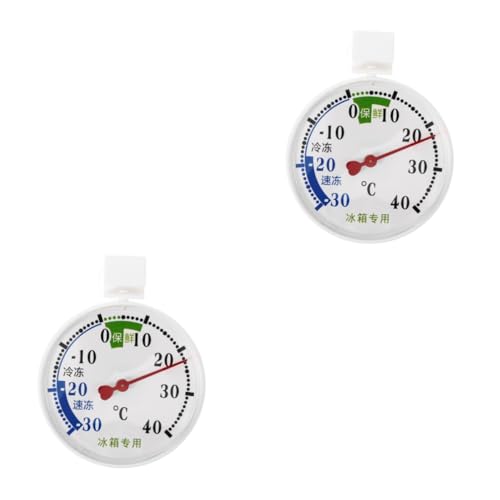 DIYEAH 2 Piezas Termómetro de Alta y Temperatura Refrigeradores y Congeladores con Sensor Ventosa Instalación Monitorear Almacenamiento Frío y Garantizar Conservación