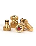 EINFACHE MONTAGE: Die Goldie lässt sich mit dem praktischen Steck-Klick-System im Handumdrehen auf jeden ½ Zoll Gartenschlauch aufstecken. Sie brauchen kein Werkzeug oder zusätzliche Adapter. Einfach anschließen und loslegen.