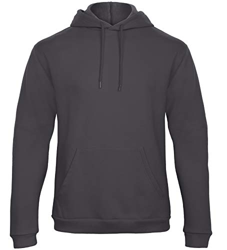 Sudadera con capucha B&C ID.203 antracita para el día a día en días fríos
