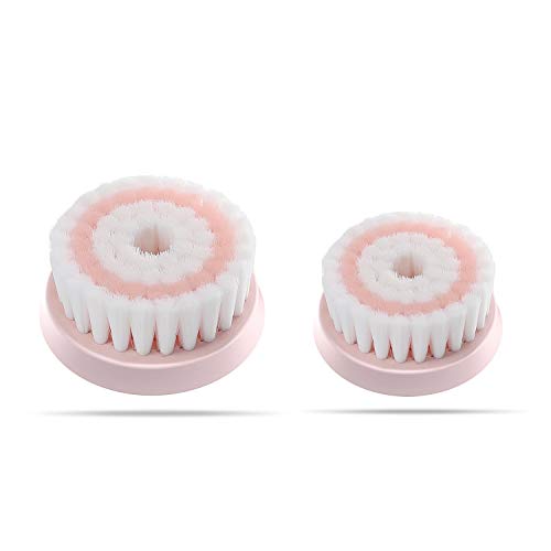 Gesichtsbürste Ersatzkopf für Liberex Gesichtsreinigungsbürste RF100, 2 Stück, Rosa
