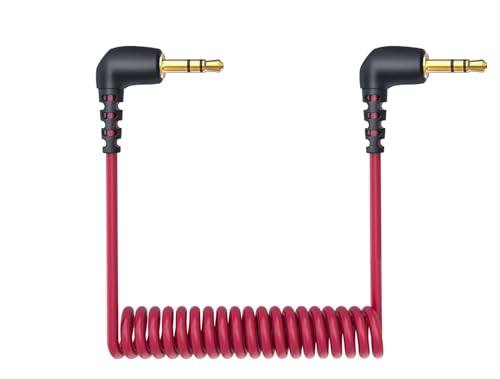 Rechange Câble Audio 3,5mm pour Microphone Auxiliaire TRS pour Appareil Photo Nikon Canon DSLR SLR | Compatible avec Rode SC2 VideoMicro Boya Movo TAKSTAR SAIREN Comica Deity | Vlog et Enregistrem