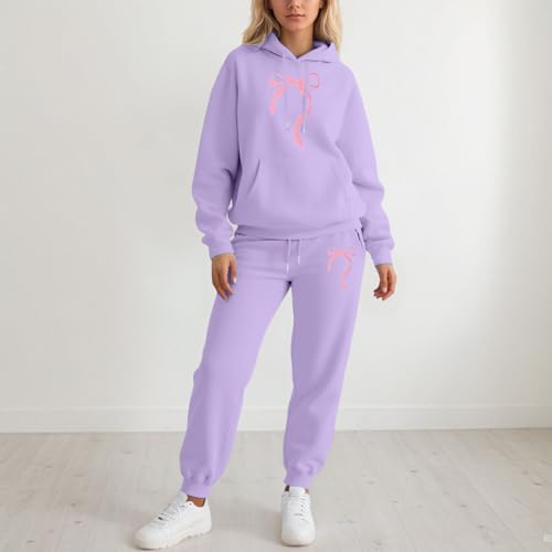 Survêtement décontracté en matière douce couleur violette