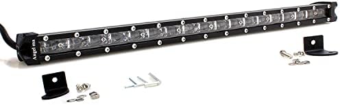 AngelMa Super Slim Led Light Bar Single Row 38 Inch 180W 10000LM LED Fog Driving Lights Off Road Led Spot Lights Super Thicker Driving Lights Car Bar for ATV SUV Boat Truck 4WD