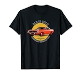 plymouth barracuda american muscle car 60s 70s old è oro maglietta