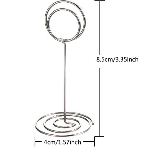 24 Pack Table Number Holder Wedding Table Name Card Holder Clips Picture Memo Note Photo Stand (Silver) #TOP3