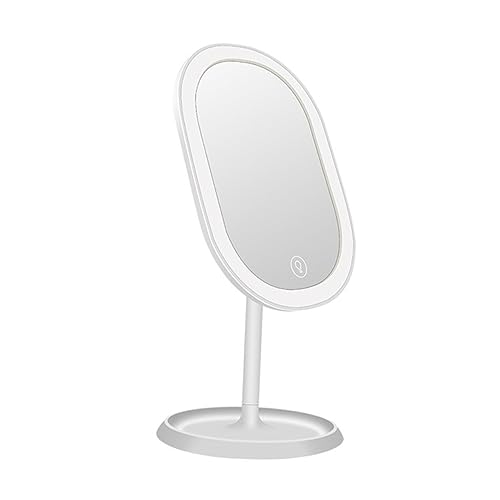 Espejo Maquillaje Ovalado LED Táctil 180° Angoily