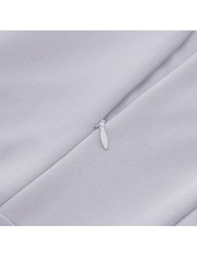 HomRain Women's Cocktail Dresses Elegant Bell Sleeve Dress for Women Wedding Guest Church Dress for Women 2026 Elegant Formal Dresses Silver Grey S — view 5