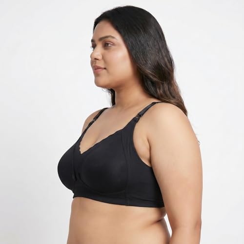 Image of ELEG & STILANCE Maternity Feeding Bra Padded Nursing Bra with Adjustable Straps Easy Baby Breastfeeding New Moms