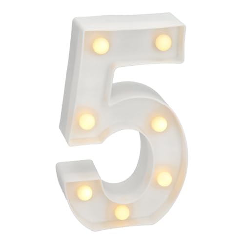 ATMOSFERA ACCOGLIENTE CON LED 3000K: Numeri, lettere e una forma a cuore con luce bianca calda (3000K) illuminano gli spazi, creando un'atmosfera romantica e avvolgente e decorando al contempo la stanza.