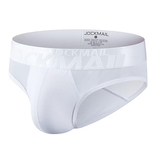 JOCKMAIL Mens Briefs Cotton Low Waist Sexy Comfort Breathable Men Brief Underwear