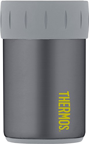Thermos Vacuum Insulated Stainless Steel Beverage Can Insulator for 12 Ounce Can, Charcoal (2704CH6)