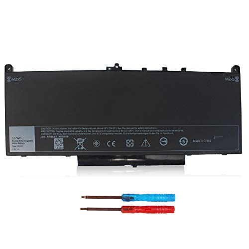 LXHY J60J5 Laptop Battery Compatible with Dell Latitude 12 7000 E7470 E7270 14 7000 14 7470 12 7270 Replacement MC34Y 451-BBSY WYWJ2 451-BBSX J60J5 0MC34Y 7CJRC P26S 242WD R1V85-- 7.6V 55Wh