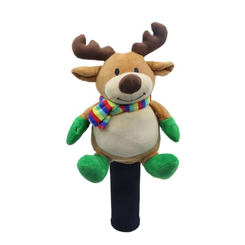 Ozozuize ゴルフクラブヘッドカバー,クリスマスツリーファーウェイウッドドライバーカバー - かわいいスポーツアクセサリー マレット・ウッズ・ハイブリッド用 日常・旅行・練習・練習場用 - ハイブリッド フェアウェイウッド 対応 旅行 携帯 用 屋内